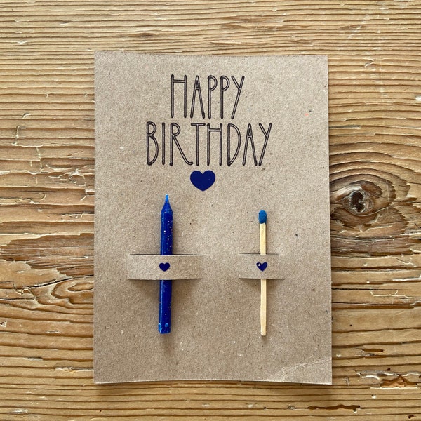 Dark Blue • Birthday Card