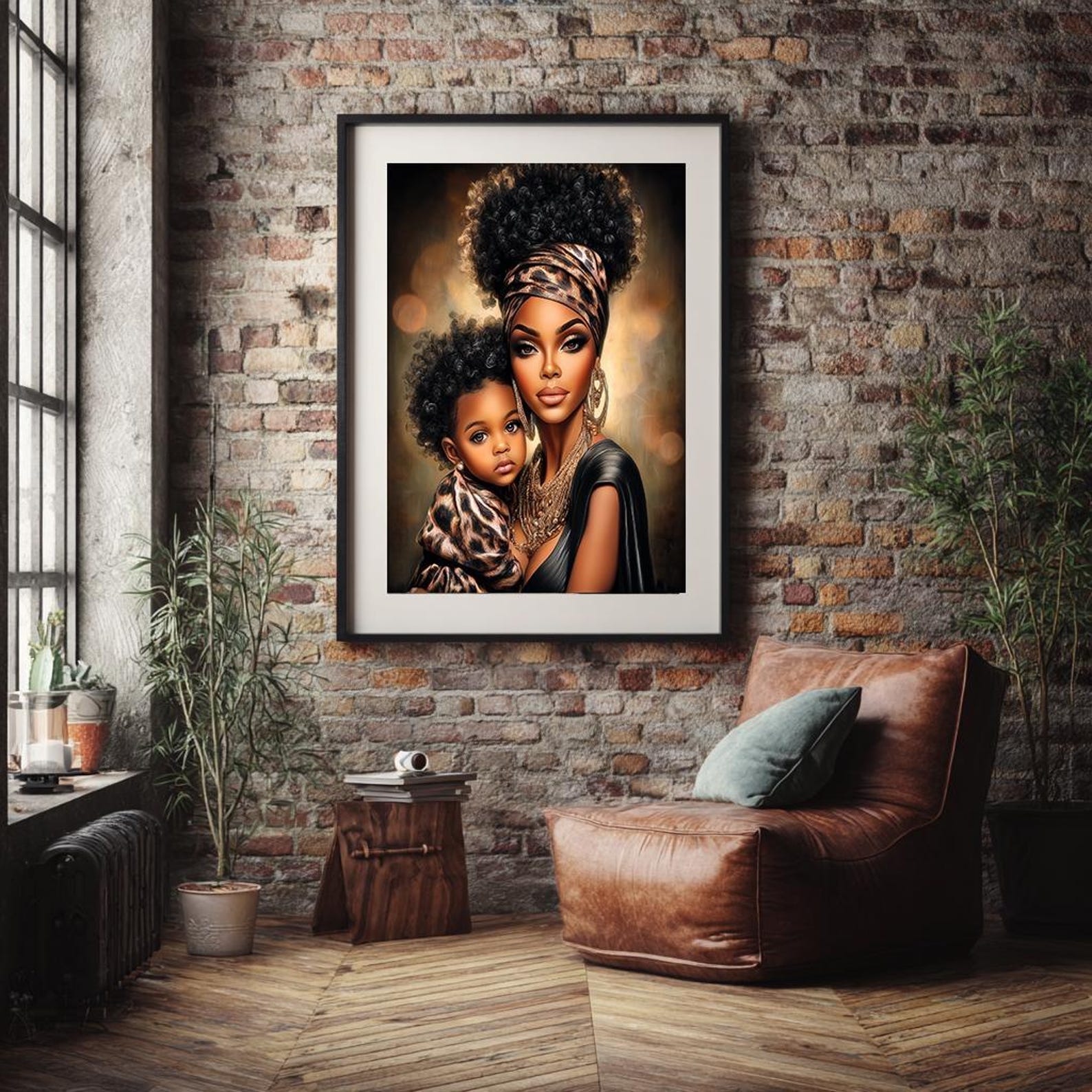 Mother and Child – Digital Wall Art - Etsy