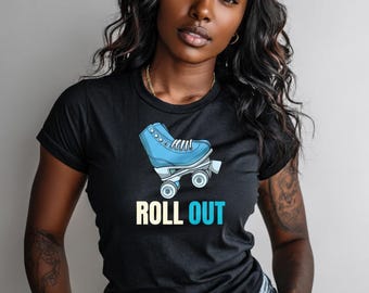Roll Out Roller Skating Tee, Cool Graphic T-Shirt for Skating Enthusiasts, Fun Gift for Active Teens, Perfect for Summer and Outdoor Events