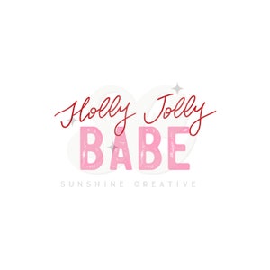 Holly Jolly Babe PNG, archivo de camiseta navideña para sublimación, camisetas navideñas para mamá y yo, regalos para niñas