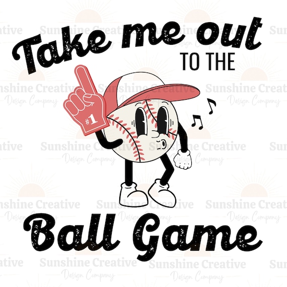 Take Me Out To The Ballgame Baseball Old School Sports Tee Take Me Out To The Ballgame Baseball Old School Sports Tee