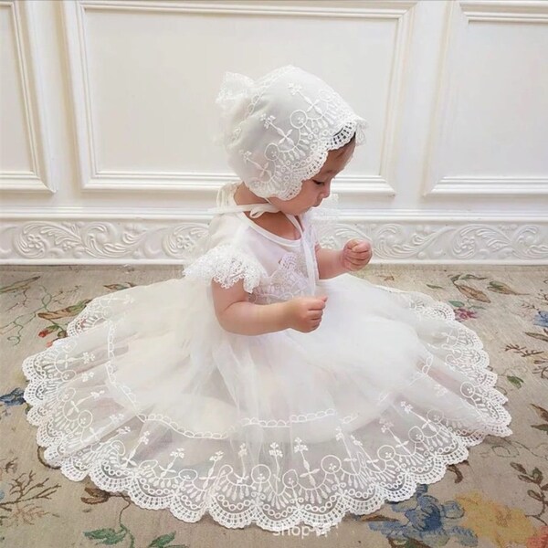 Baby Baptism Dress Etsy
