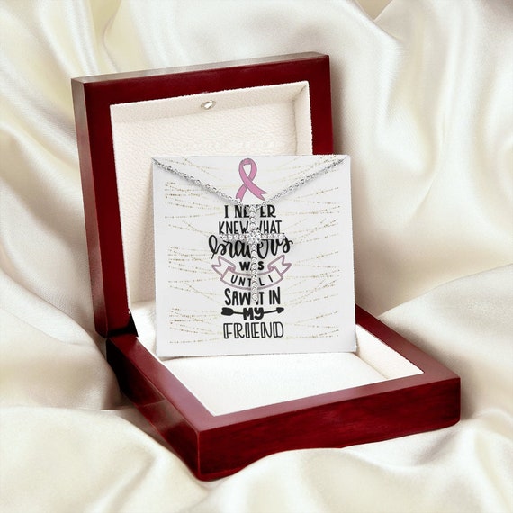 Cross Necklace Breast Cancer Awareness 