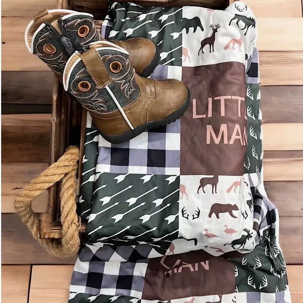 Baby Boy Blanket Etsy