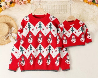 Mommy and Me Christmas Sweater - Etsy