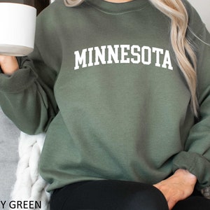 Minnesota Sweatshirt, Minnesota Fan Crewneck Sweatshirt, Distressed Minnesota Tee, Minnesota Gift, College Student Gift, Minnesota Pullover