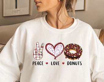 Donut Sweatshirt - Etsy
