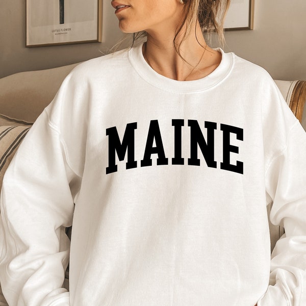 Maine Sweatshirt - Etsy