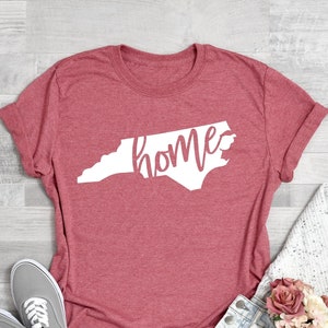 North Carolina State Shirts, North Carolina State Map T-Shirt, North Carolina Travel Gifts, North Carolina Clothing, North Carolina Shirt
