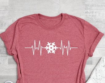 Camisas Mujer Snowflake Sweatstitching Sleeves Christmas Camisas Mujer Snowflake Sweatstitching Sleeves Christmas