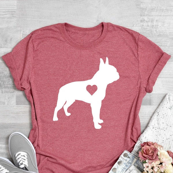 Boston Terrier Shirt, Bossy Boston Terrier T-Shirt, Cute Dog Owner Tee, Like a Boss TShirt, Boston Terrier Gift, Boston Terrier Lover Shirt