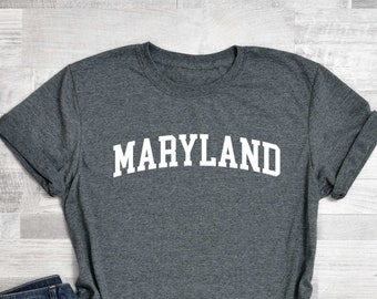 Maryland Shirt, Maryland TShirt, Maryland Love Shirt, Maryland Tee, Maryland State Pride, Maryland Gifts, State, Map, Shirt, TShirt, T-Shirt