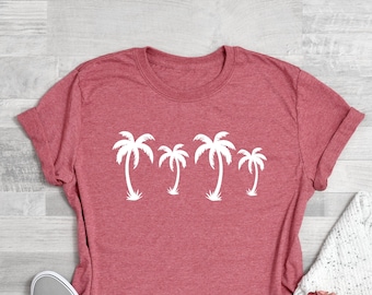 Summer Shirt, Palm Tree Shirt, Tropical Shirts, Beach Shirts, Vacation Gift Tee, Comfort Color Shirts, Fun Summer Women Gift, Girls Trip Tee