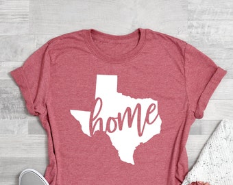 Texas Home State Shirt, Home State T-Shirt,Gift For Texas Lover,  Love Home Shirt, Graphic Tee Funny Shirt,State Shirt,Texas Cities Shirt