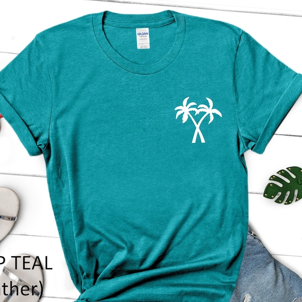 Palm Tree Shirt, Summer Gift Shirt, Tropical Shirts, Beach Tee, Vacation Shirt, Holiday Travel Tee, Holiday Mom Gift, Girls Trip Gift Shirt