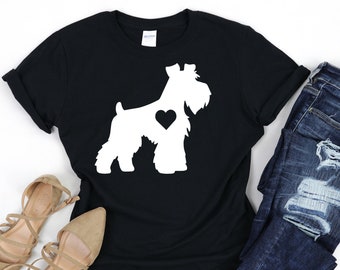 Schnauzer TShirt, Dog Mom Gift, Schnauzer Mom Shirt Gift for Women, Schnauzer Gifts for Her, Dog Mom Shirt, Schnauzer Shirt Gift for Dad