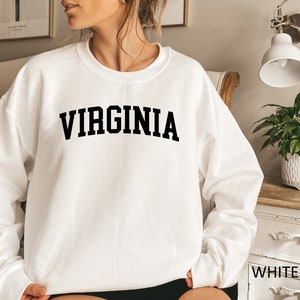 Virginia Sweatshirt, Virginia Xmas Sweatshirt, Trendy Virginia Sweater, Virginia Crewneck, Virginia Gift, College Student Gift idea