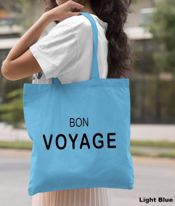 Blue Bon Voyage Tote