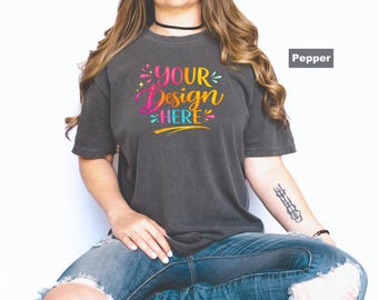 Custom Comfort Colors® Shirt, Personalized Graphic Tee, Your Business Logo or Brand Logo T-shirt