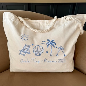 Custom Girls Trip Tote Bag, Girls Weekend Tote Bag, Girls Traveler Gift Bag, Girls Weekend Gift Bag, Road Trip Tote Bag, Weekend Getaway Bag