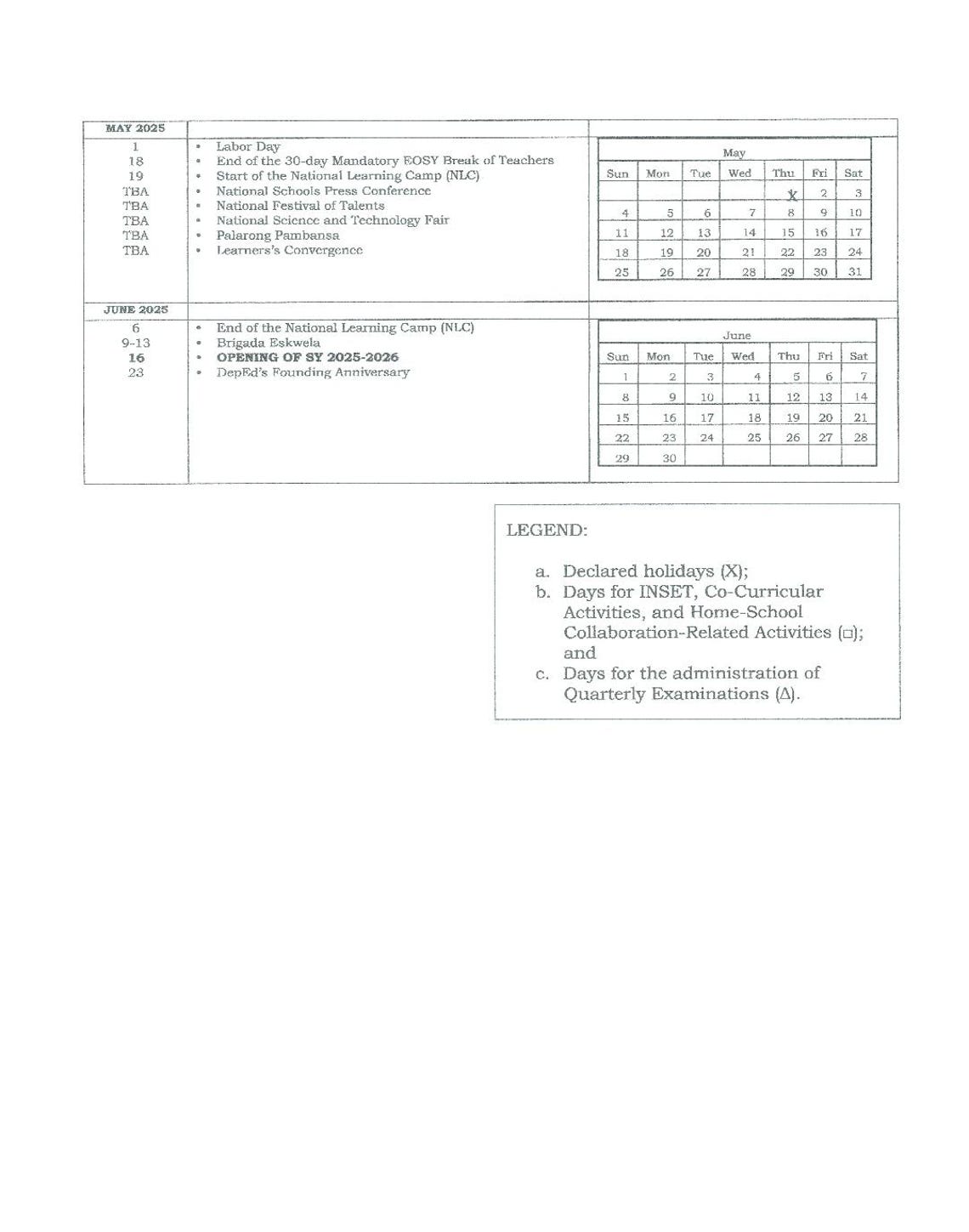Deped School Calendar February 2025 Hayley Mechelle