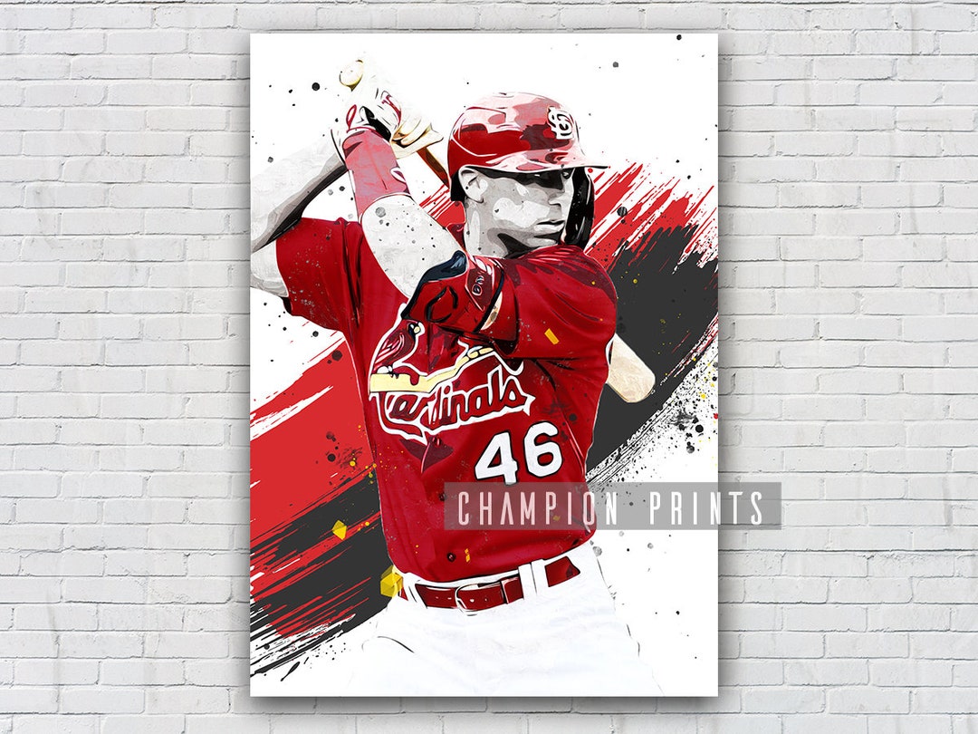 Paul Goldschmidt Poster, St. Louis Cardinals Print, Kids Gift, Gym, Man
