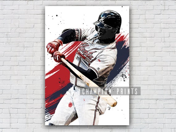 Ozzie Albies Home Jersey Atlanta Braves Poster FREE US SHIPPING 