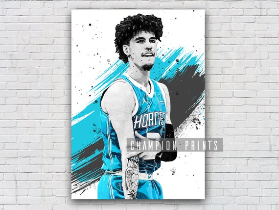 Lamelo Ball Poster Charlotte Hornets Poster Canvas Print 