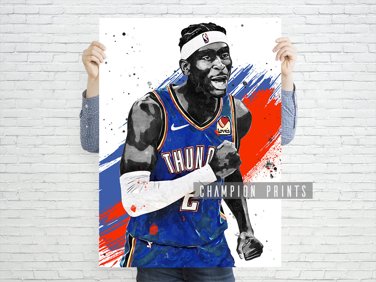 ✺Framed✺ OKC THUNDER NBA Basketball Poster SHAI GILGEOUS
