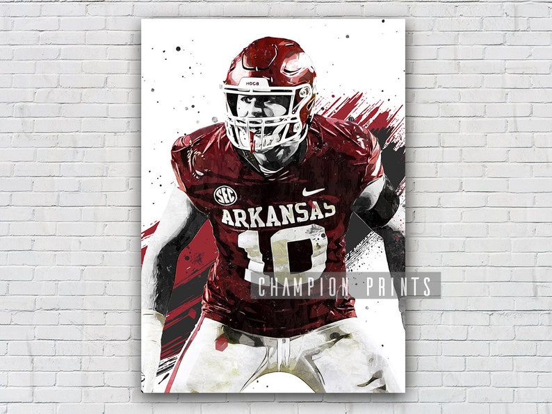 Bumper Pool Poster Arkansas Razorbacks Prints Kids Gift - Etsy