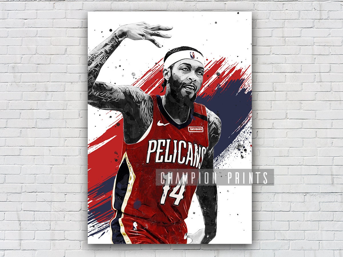 New Orleans Pelicans Basketball Team Retro Logo Vintage Recycled Louisiana  License Plate Art Greeting Card by Design Turnpike