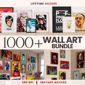 WHOLE SHOP BUNDLE, 1000+ Printable Wall Art Bundle, Maximalist Gallery, Trendy Aesthetic Prints, Eclectic Posters Instant Digital Download