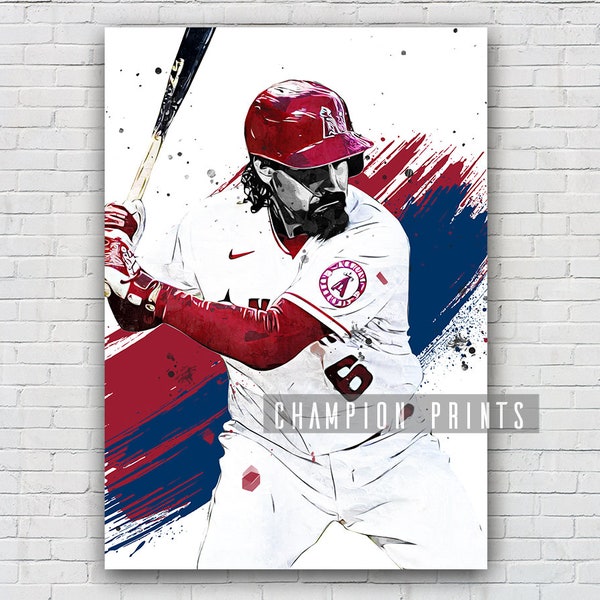 Anthony Rendon Poster, Los Angeles Angels of Anaheim Print, Kids gift, Gym, Man Cave Decoration, Basement, Playroom Decor, Baseball Poster