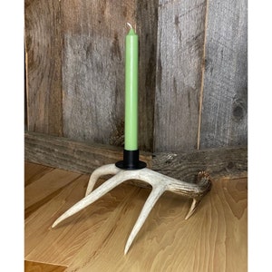 Deer Antler Candle Holder - All Natural - Rustic - Hand Made - FREE SHIPPING