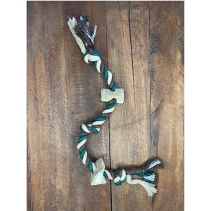 Deer Antler Rope Dog Toy - FREE SHIPPING! - Organic Dog Chew, All Natural, Grade A, Naturally Shed Antlers from the USA