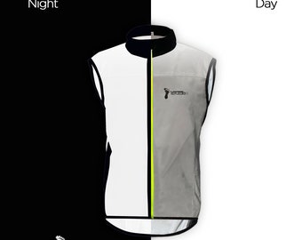 Reflective Windbreaker Vest for Running and Cycling