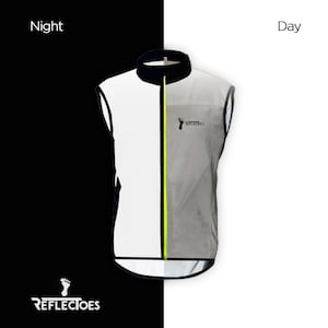 Reflective Windbreaker Vest for Running and Cycling