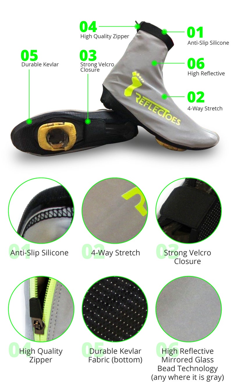 Full Reflective Winter Bike Shoe Covers for Men & Women Etsy