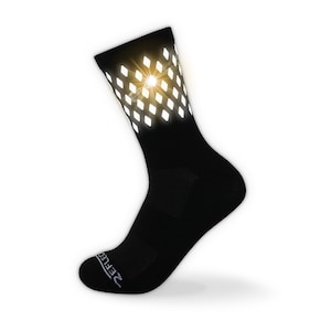 THIN Reflective Running Socks for Men and Women | Athletic Socks Safety Gear Reflective Socks Reflective Cycling Socks Runner Gifts