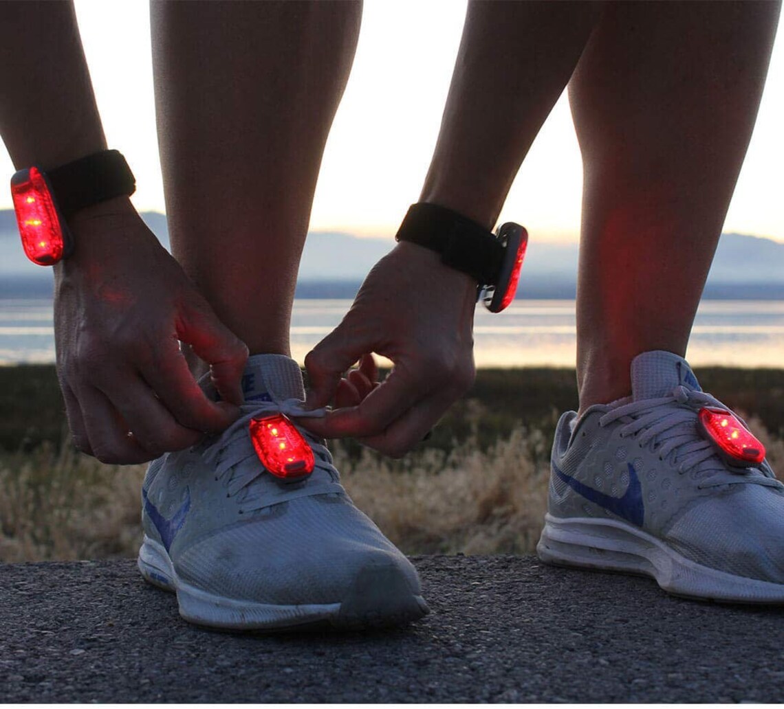 Reflectoes LED Safety Lights for Runners Clip Attach Set of 2 Night