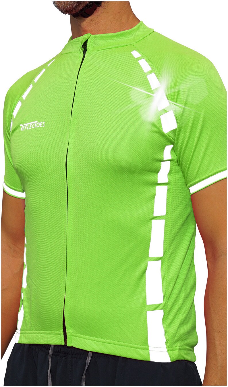 Reflectoes High Visibility Cycling Jersey Reflective Hiviz Cycling