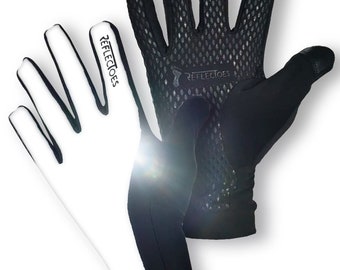Reflective Running Gloves Lightweight Hi Vis Touchscreen Running Gear