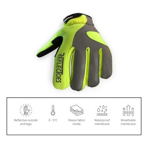 fluorescent cycling gloves