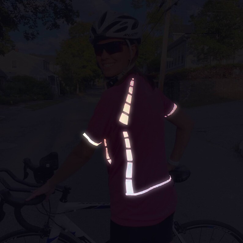 Reflectoes High Visibility Cycling Jersey Reflective Hiviz Etsy