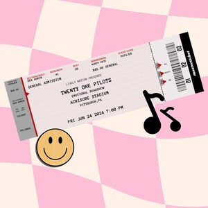 Konzertticket-Andenken, digitales Ticket gedruckt, Konzertkarten-Souvenir, benutzerdefinierte Konzertkarte