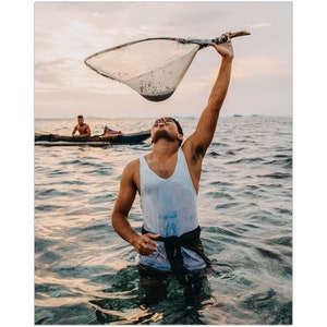 Young Fisherman, Polynesian Art, Samoan Print, Fine Art Photography, Village Life, Tropics, Ocean, Samoa, Birthday Gift