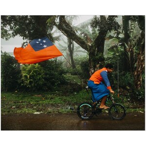 Flagbearer , Flag Parade, Polynesian Art, Samoan Print, Fine Art Photography, Celebrating, Samoa, Birthday Gift