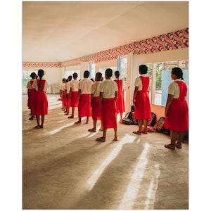 Morning At The School, Polynesian Art, Samoan Print, Fine Art Photography, Wall Art, Samoa, Birthday Gift