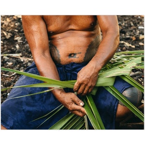 Weaving A Basket, Polynesian Art, Samoan Print, Fine Art Photography, Wall Art, Tropics, Samoa, Birthday Gift