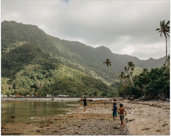 Running On The Beach, Polynesian Art, Samoan Print, Fine Art Photography, Nature, Landscape, Samoa, Birthday Gift